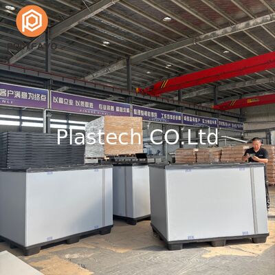 पैलेट आस्तीन बॉक्स दो सी प्रकार Coaming, ईवीए अस्तर आंतरिक सुरक्षा तह, पुनः प्रयोज्य प्लास्टिक पैलेट बेस कंटेनर